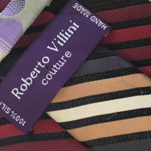 ROBERT VILLINI COUTURE SILK TIE - Picture 3 of 7